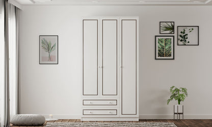 Ντουλάπα 105x180x52 εκ Ματ Λευκό 167RAB1120