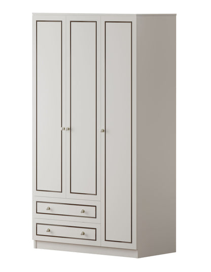 Ντουλάπα 105x180x52 εκ Ματ Λευκό 167RAB1120