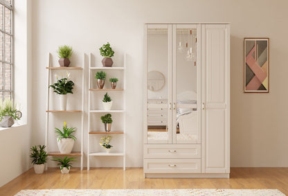 Ντουλάπα 105x184x52 εκ Ματ Λευκό 167RAB1127