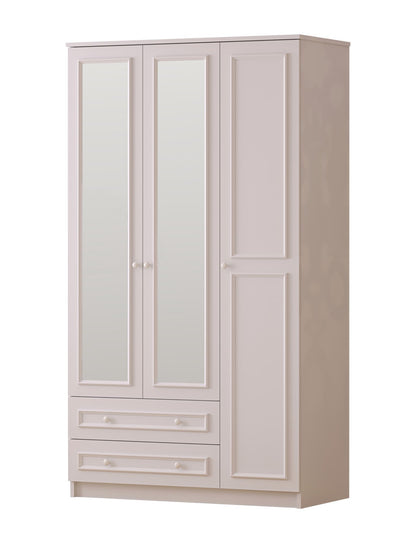 Ντουλάπα 105x182x52 εκ Ματ Λευκό 167RAB1129