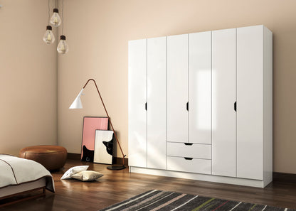 Ντουλάπα 180x180x45 εκ Ματ Λευκό 167RAB1130