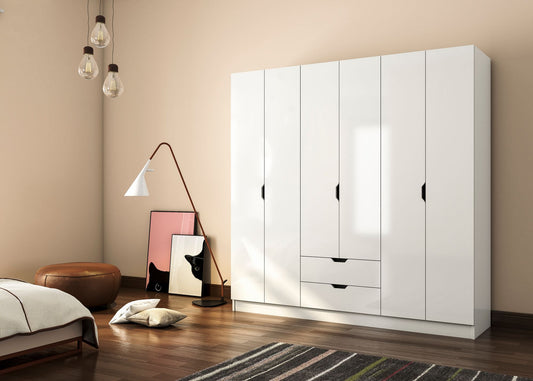 Ντουλάπα 180x180x45 εκ Ματ Λευκό 167RAB1130