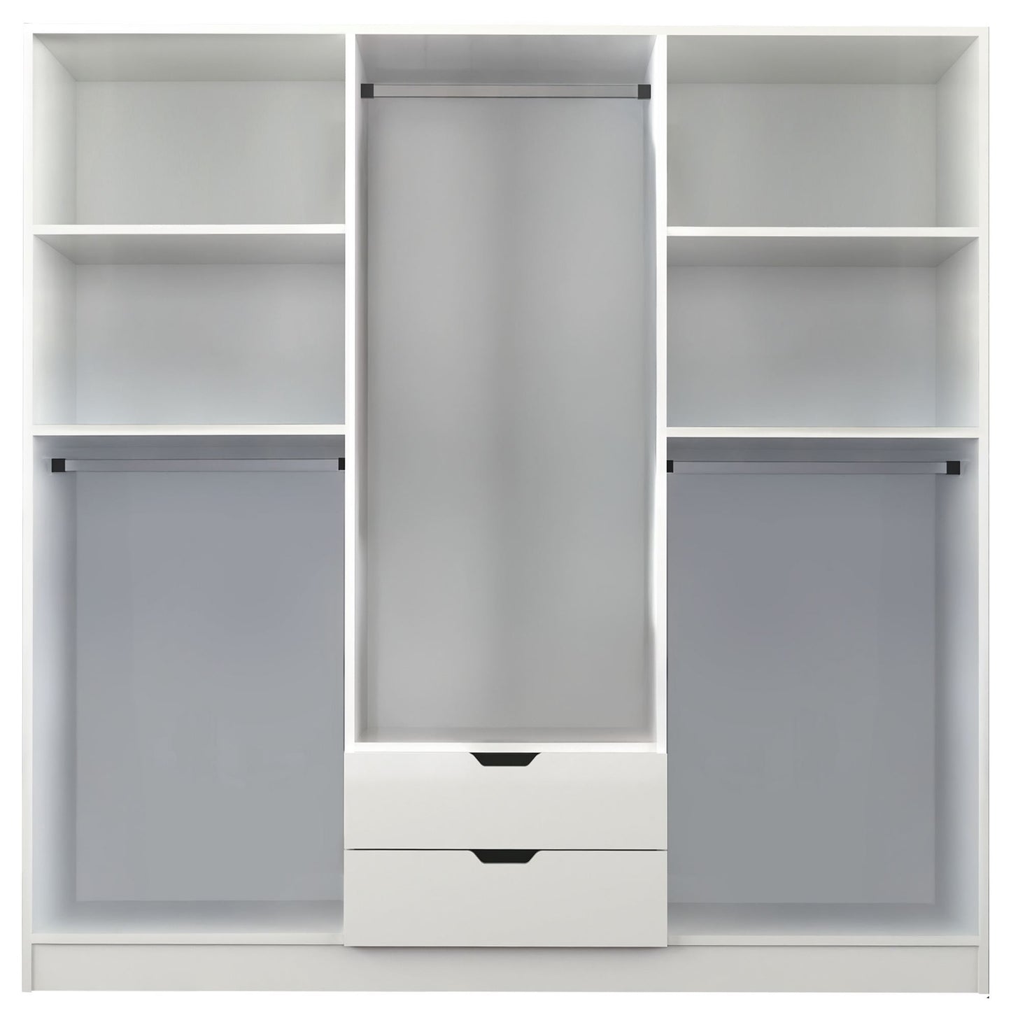 Ντουλάπα 180x180x45 εκ Ματ Λευκό 167RAB1130