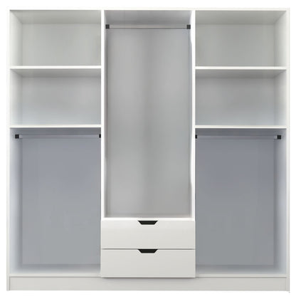 Ντουλάπα 180x180x45 εκ Ματ Λευκό 167RAB1130