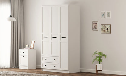 Ντουλάπα 105x184x52 εκ Ματ Λευκό 167RAB1134