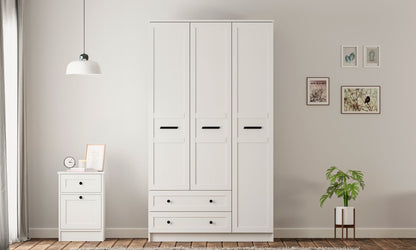 Ντουλάπα 105x184x52 εκ Ματ Λευκό 167RAB1134