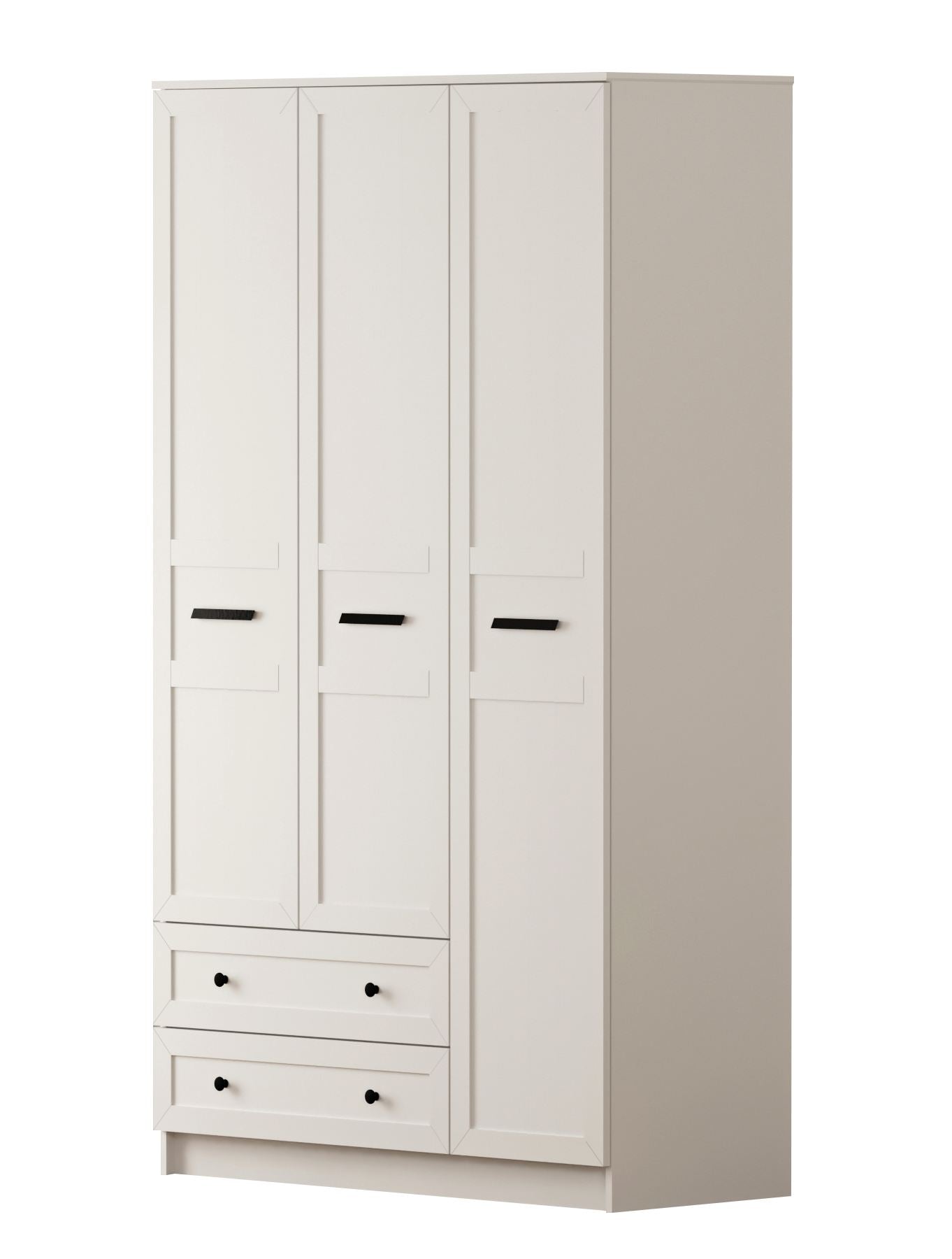 Ντουλάπα 105x210x52 εκ Ματ Λευκό 167RAB1135