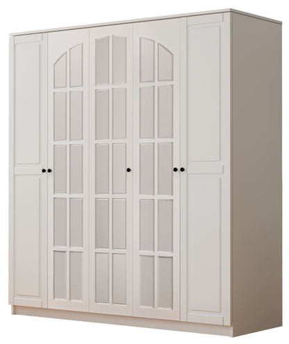 Ντουλάπα 175x184x52 εκ Ματ Λευκό 167RAB1139
