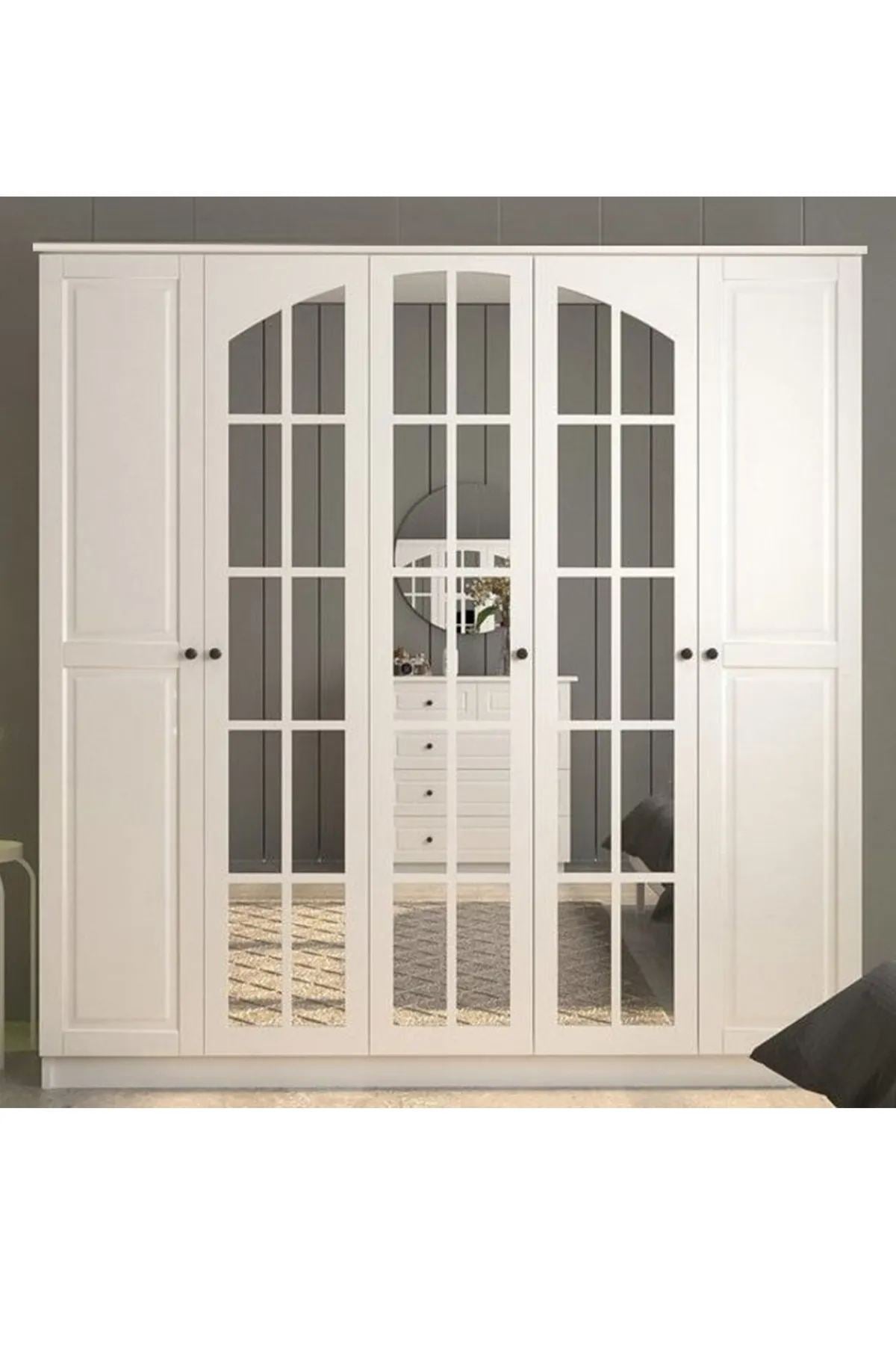 Ντουλάπα 175x210x52 εκ Ματ Λευκό 167RAB1140
