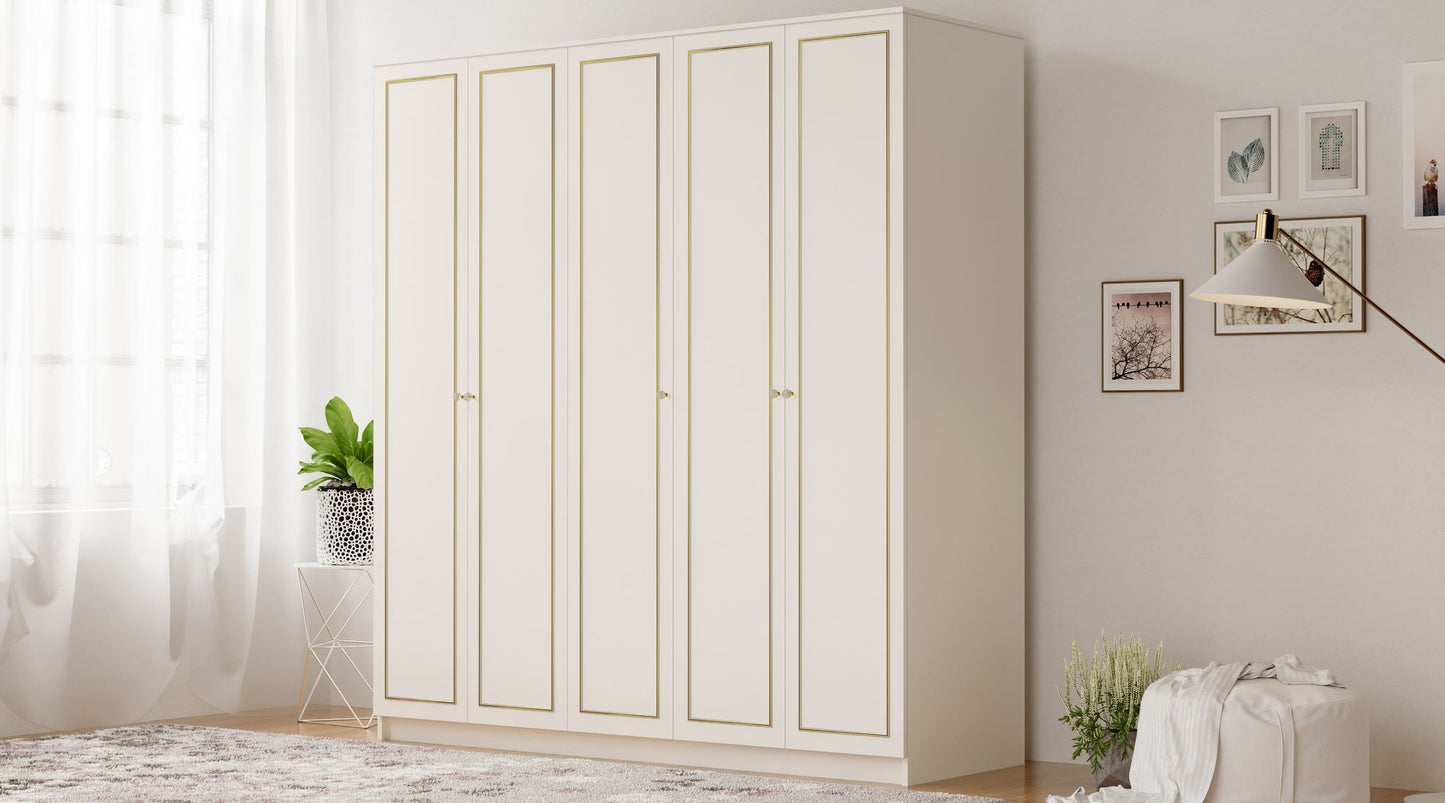 Ντουλάπα 175x180x52 εκ Ματ Λευκό 167RAB1151