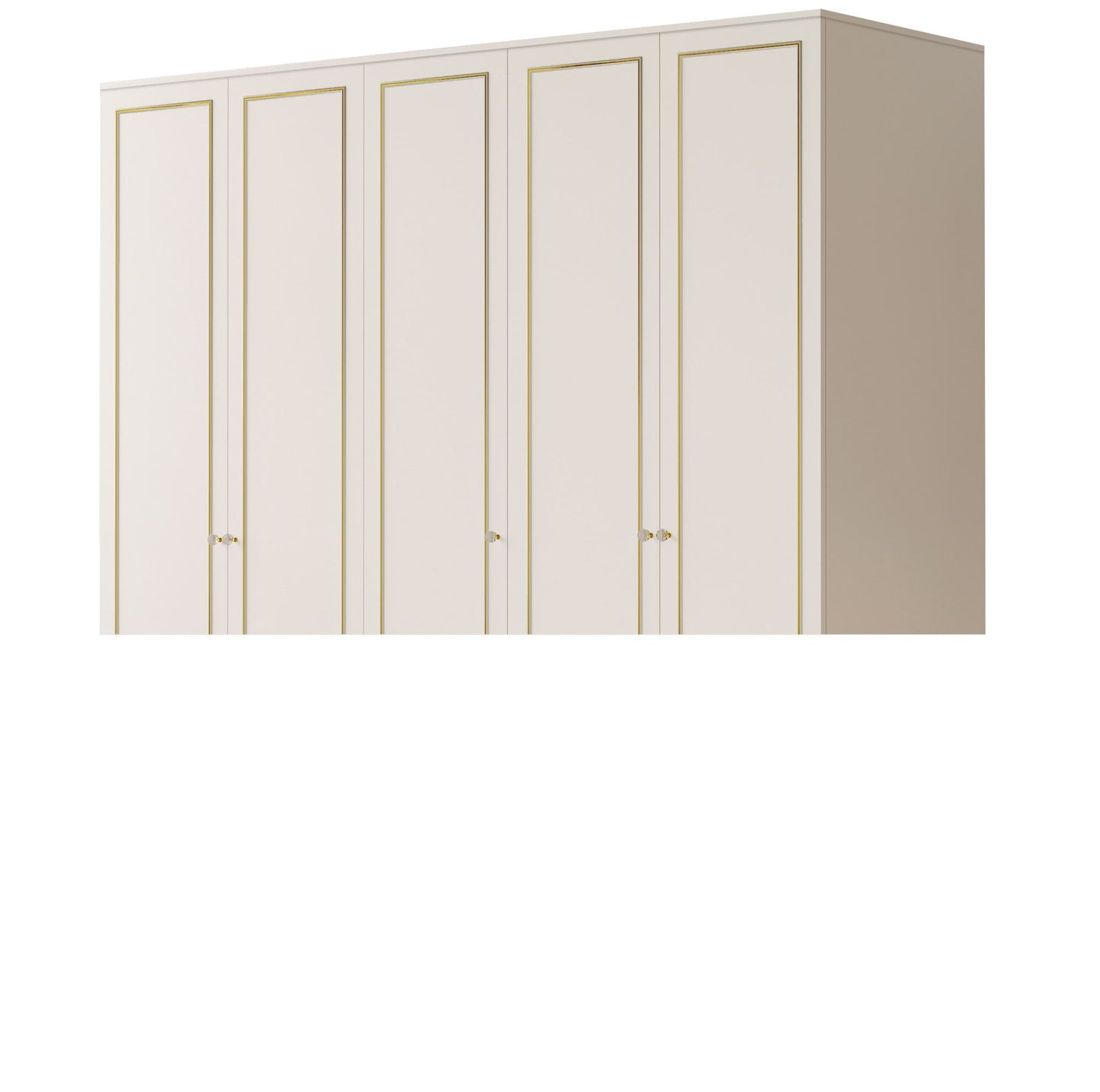 Ντουλάπα 175x180x52 εκ Ματ Λευκό 167RAB1151
