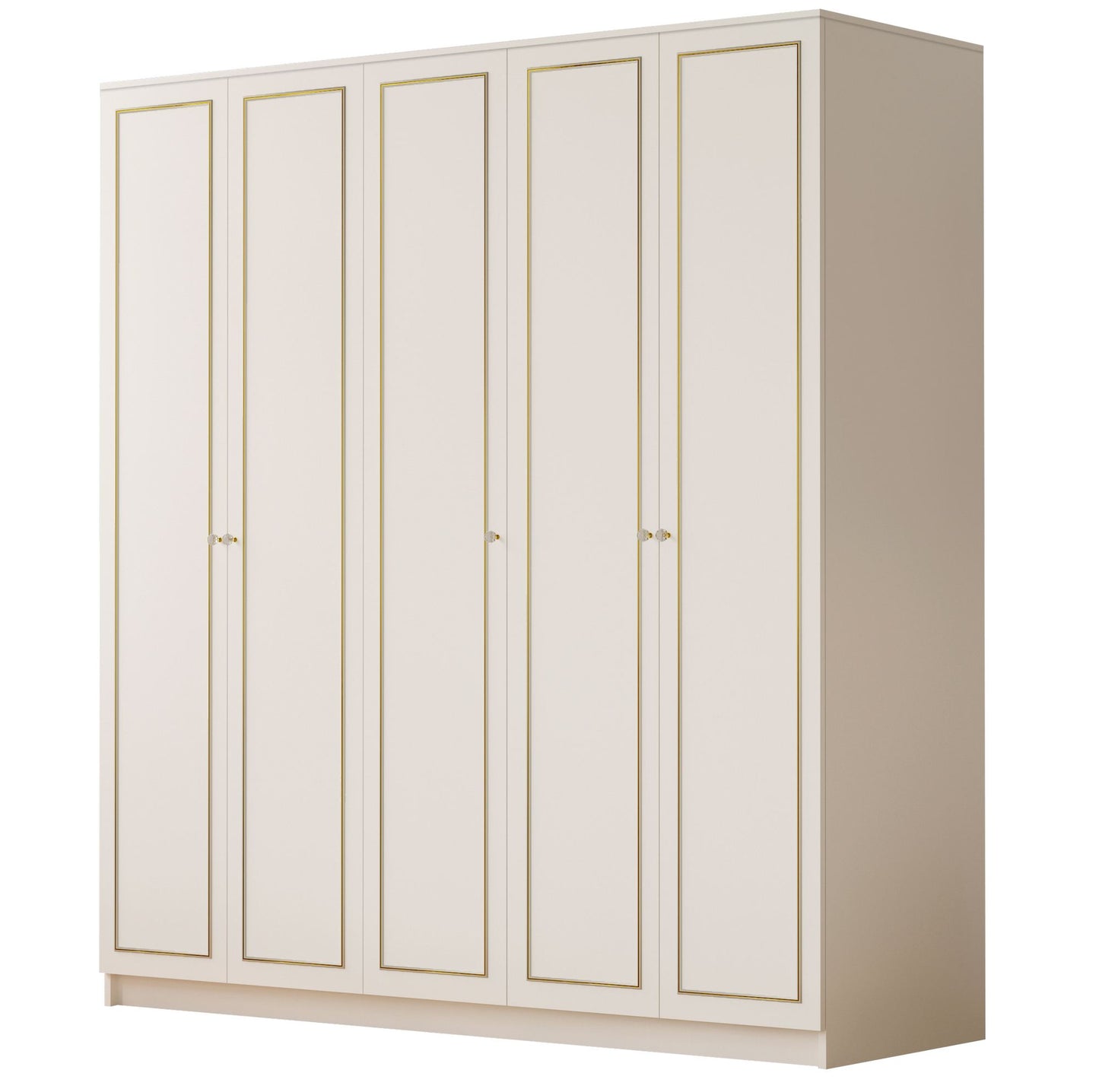 Ντουλάπα 175x210x52 εκ Ματ Λευκό 167RAB1152