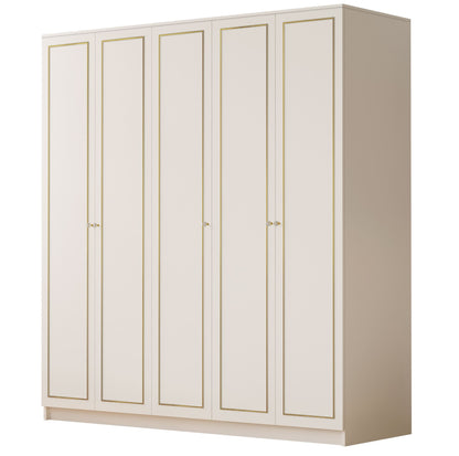 Ντουλάπα 175x210x52 εκ Ματ Λευκό 167RAB1152