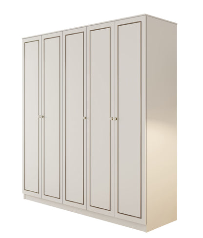 Ντουλάπα 175x180x52 εκ Ματ Λευκό 167RAB1155