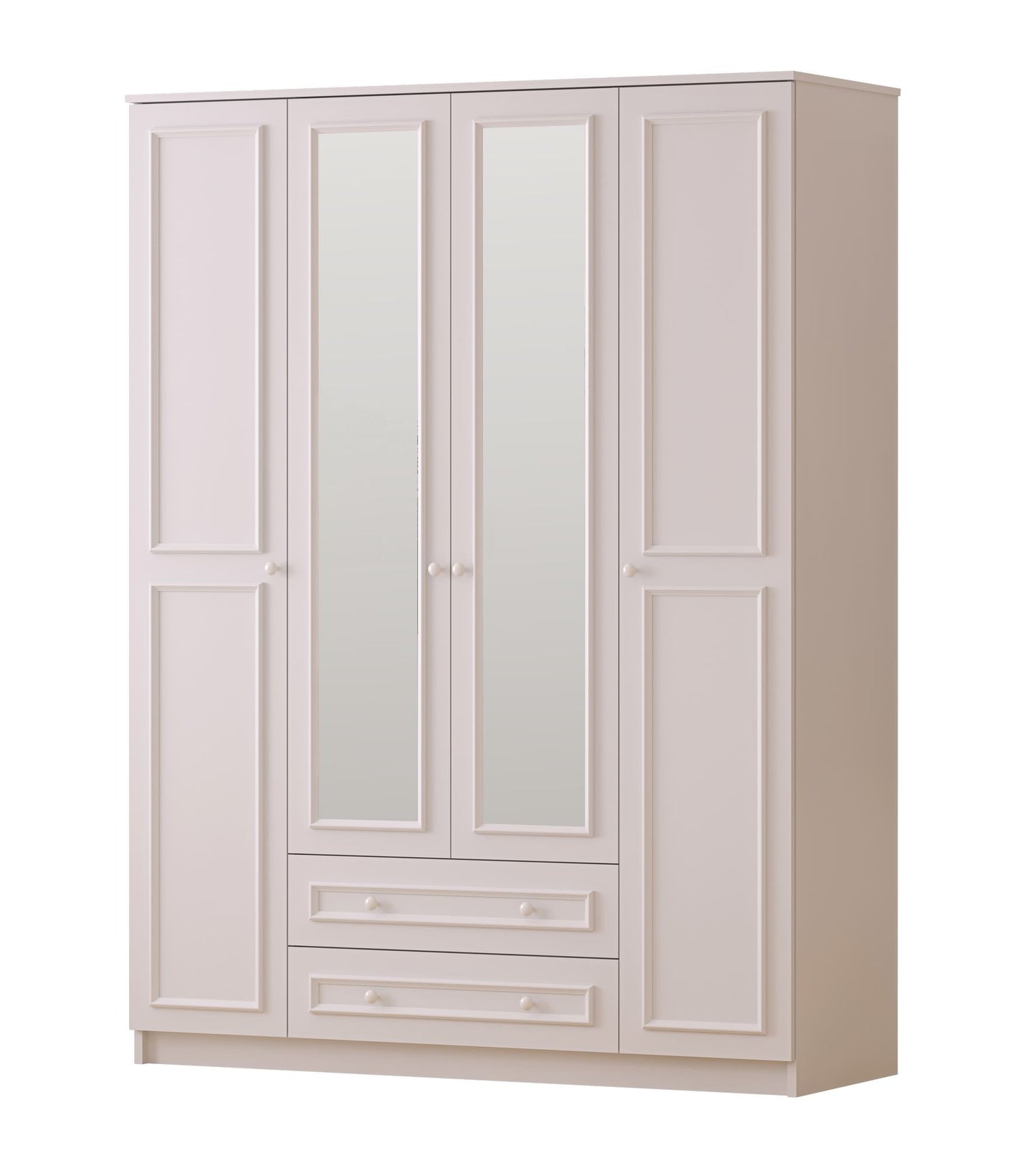 Ντουλάπα 140x184x52 εκ Ματ Λευκό 167RAB1165