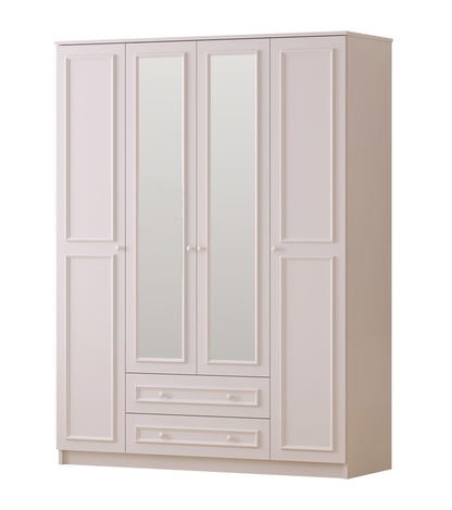 Ντουλάπα 140x184x52 εκ Ματ Λευκό 167RAB1165