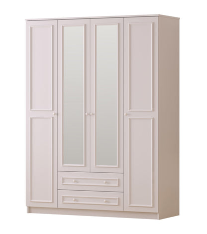 Ντουλάπα 140x210x52 εκ Ματ Λευκό 167RAB1166