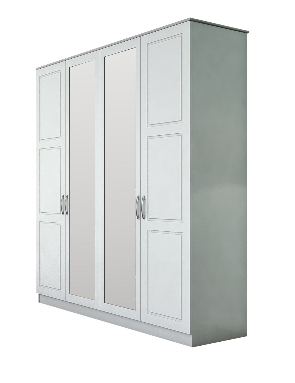 Ντουλάπα 140x184x52 εκ Ματ Λευκό 167RAB1167