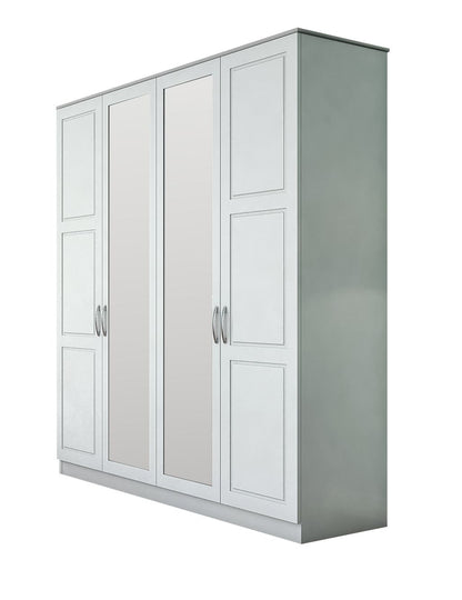 Ντουλάπα 140x184x52 εκ Ματ Λευκό 167RAB1167