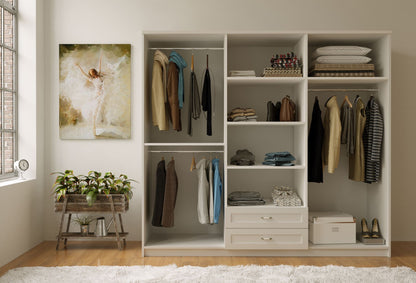 Ντουλάπα 210x184x52 εκ Ματ Λευκό 167RAB1195