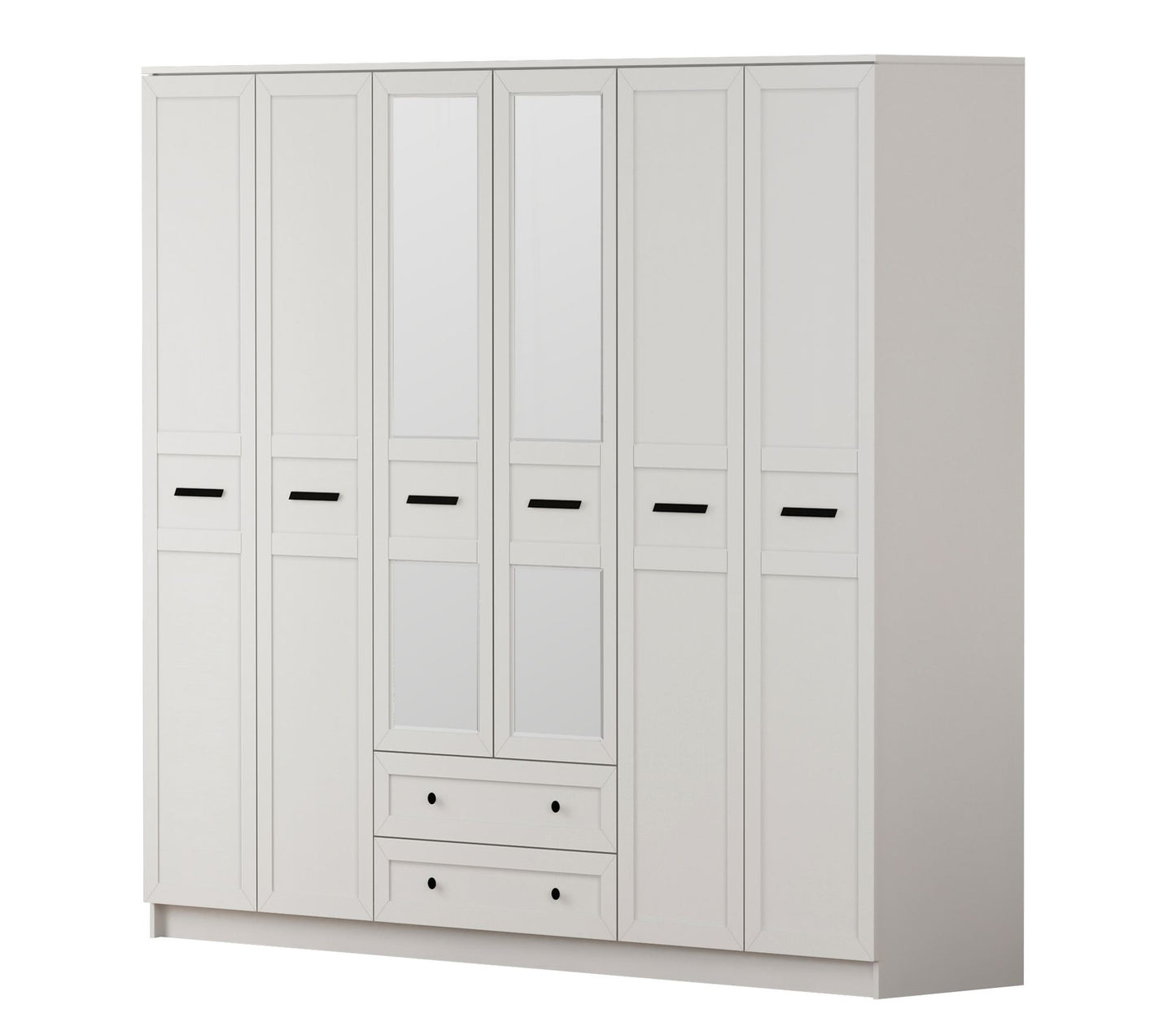 Ντουλάπα 210x184x52 εκ Ματ Λευκό 167RAB1199