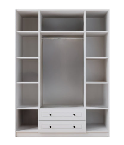 Ντουλάπα 140x210x52 εκ Ματ Λευκό 167RAB1205
