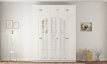 Ντουλάπα 175x210x52 εκ Ματ Λευκό 167RAB1206