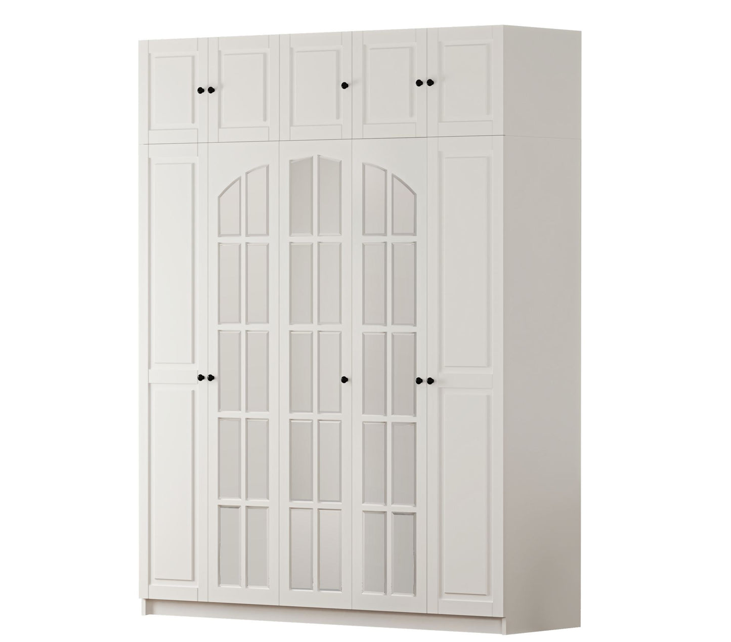 Ντουλάπα 175x210x52 εκ Ματ Λευκό 167RAB1206