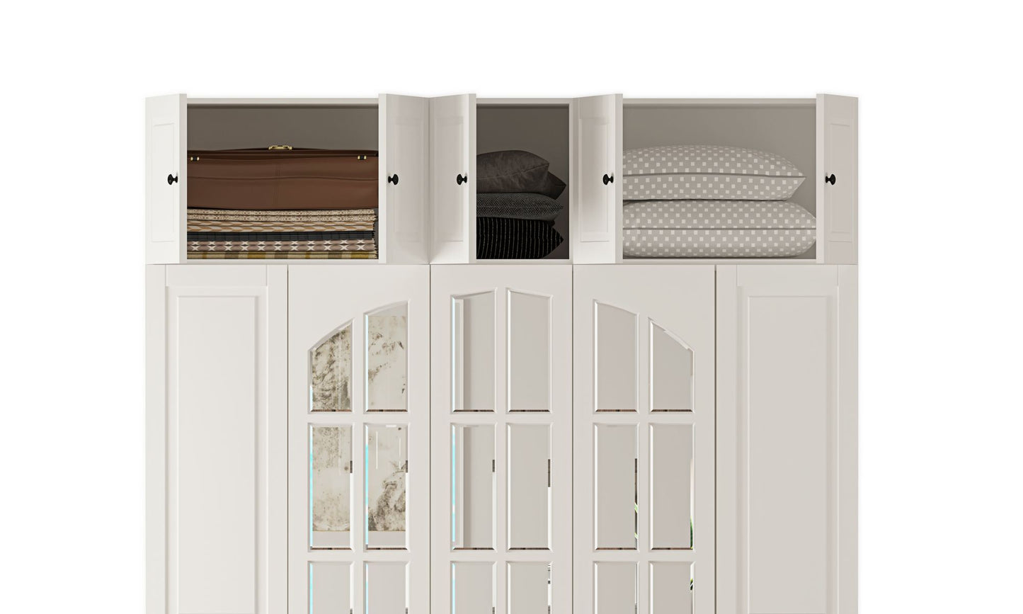 Ντουλάπα 175x210x52 εκ Ματ Λευκό 167RAB1206