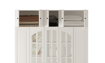 Ντουλάπα 175x210x52 εκ Ματ Λευκό 167RAB1206