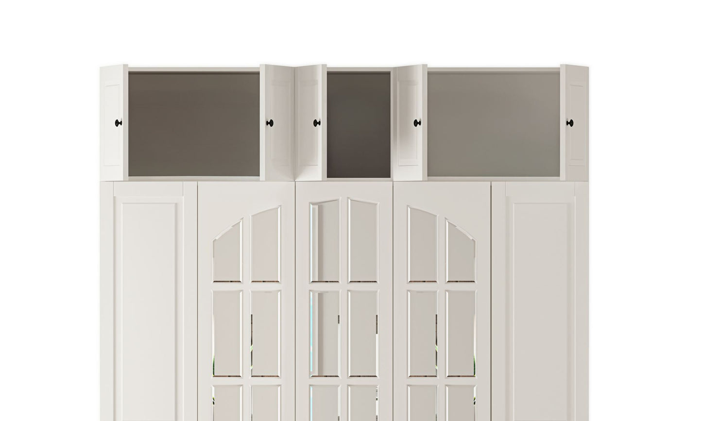 Ντουλάπα 175x240x52 εκ Ματ Λευκό 167RAB1207