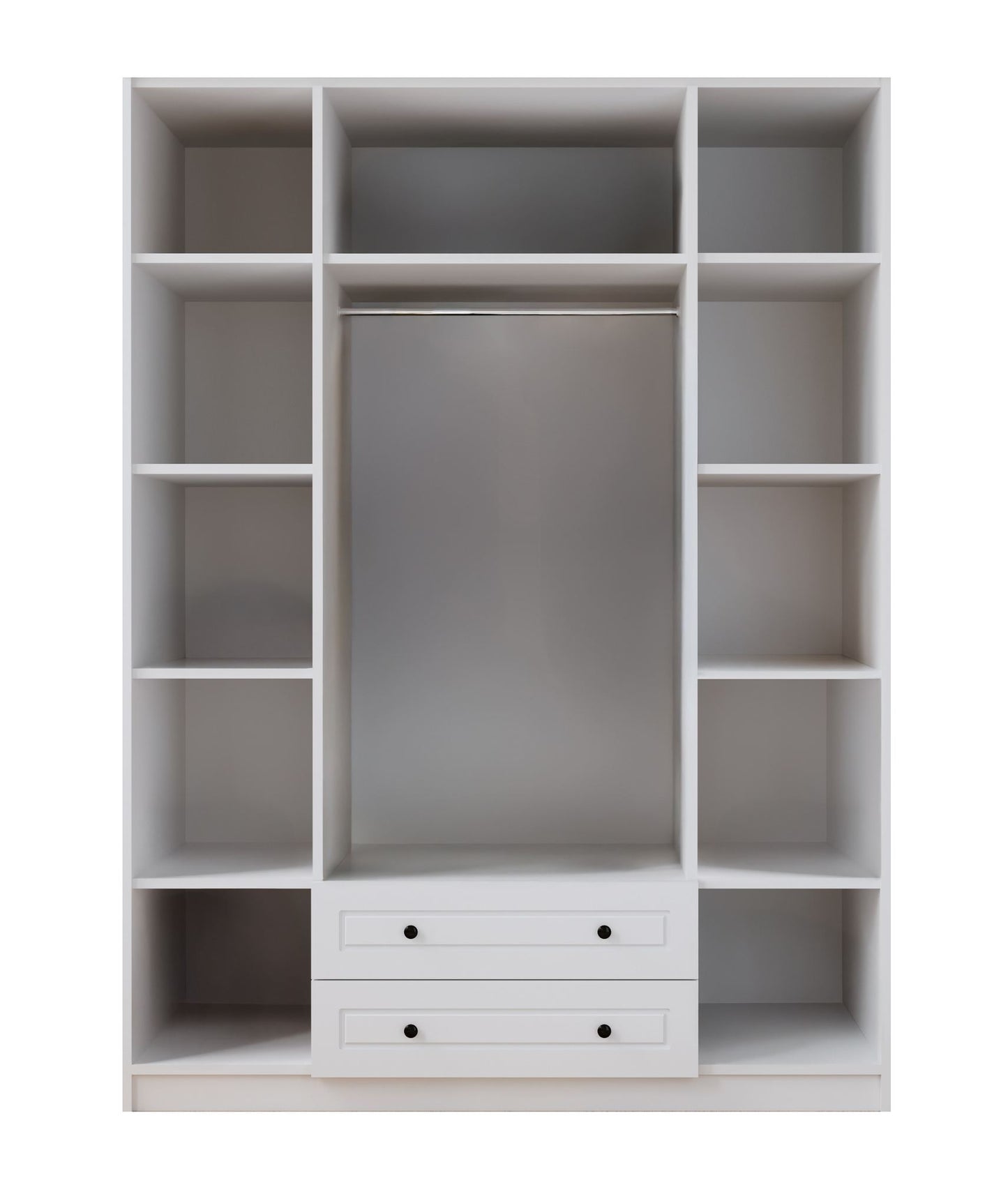 Ντουλάπα 140x240x52 εκ Ματ Λευκό 167RAB1208