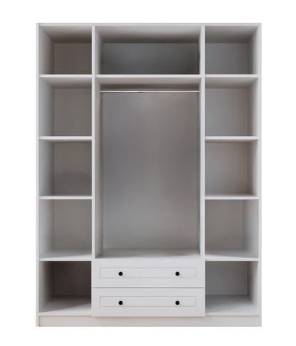 Ντουλάπα 140x210x52 εκ Ματ Λευκό 167RAB1209