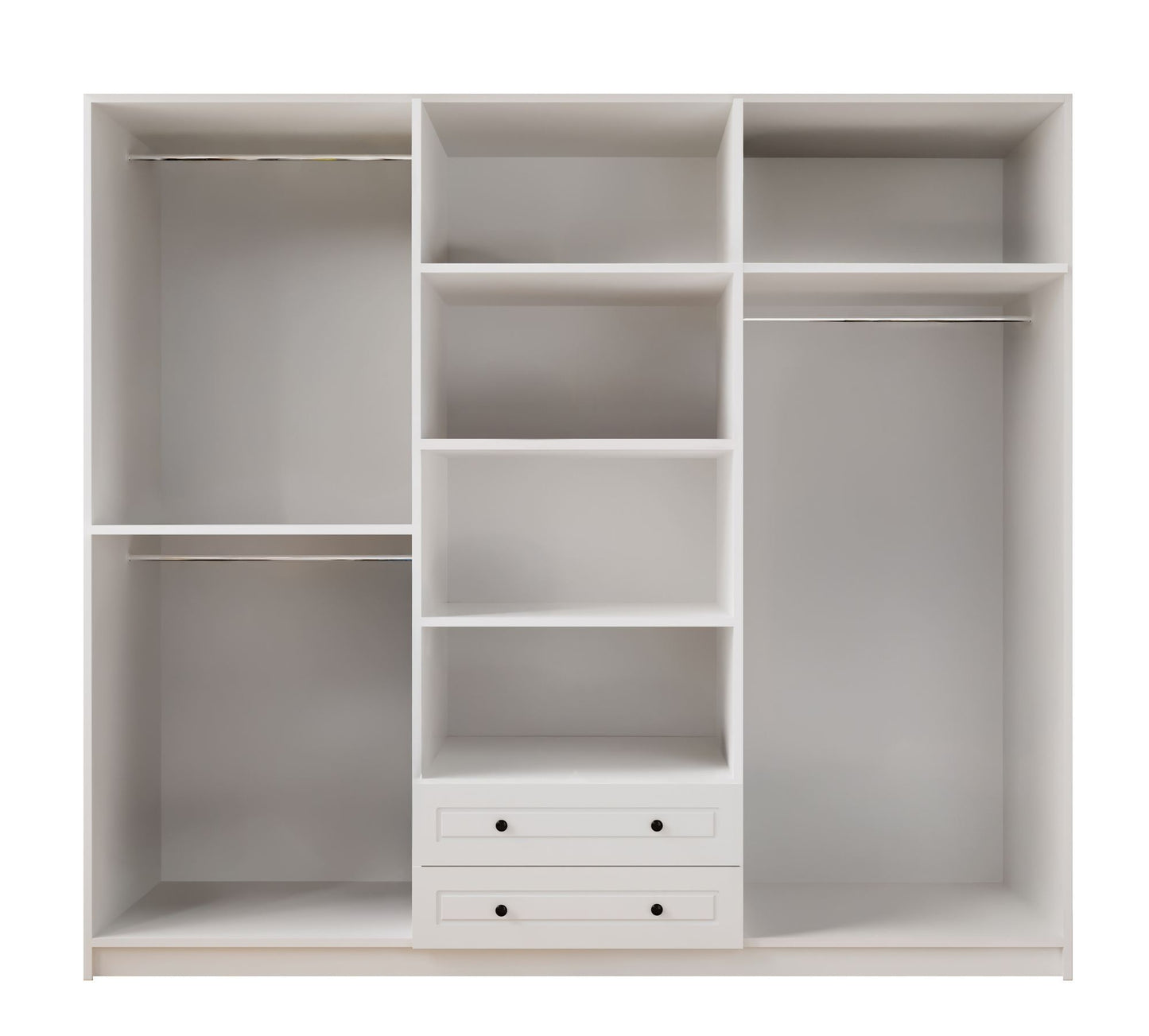 Ντουλάπα 210x210x52 εκ Ματ Λευκό 167RAB1212