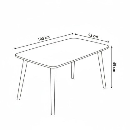 Τραπεζάκι Σαλονιού Καρυδί 100 x 53 x 45 εκ GR179CHD1109