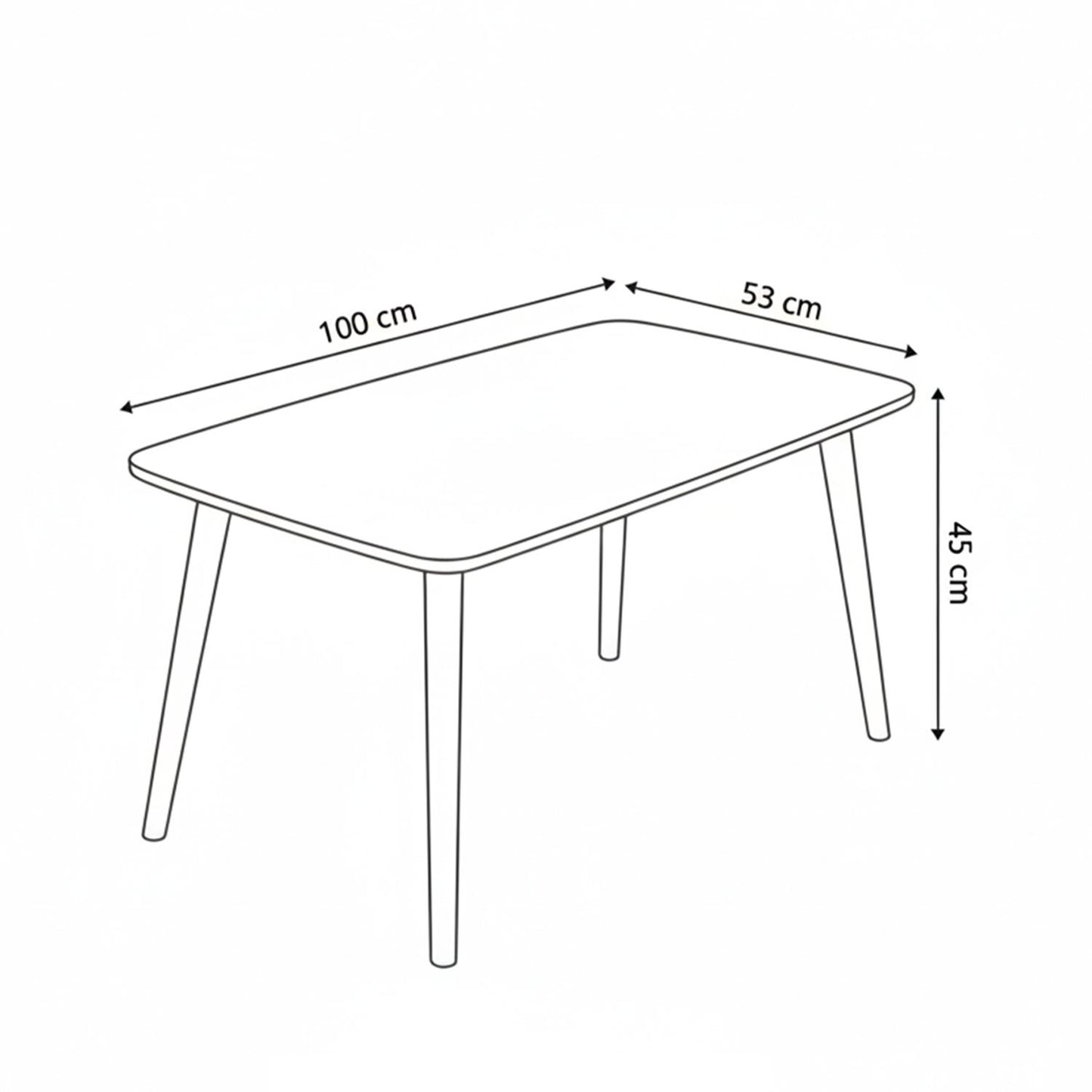 Τραπεζάκι Σαλονιού Δρυς 100 x 53 x 45 εκ GR179CHD1111