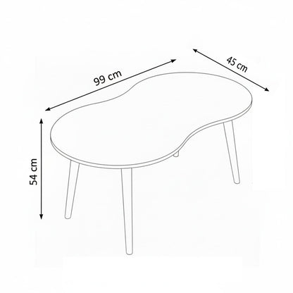 Τραπεζάκι Σαλονιού Καρυδί 99 x 54 x 45 εκ GR179CHD1112