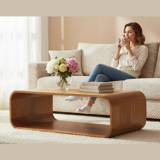 Τραπεζάκι Σαλονιού Μασίφ Ξύλο