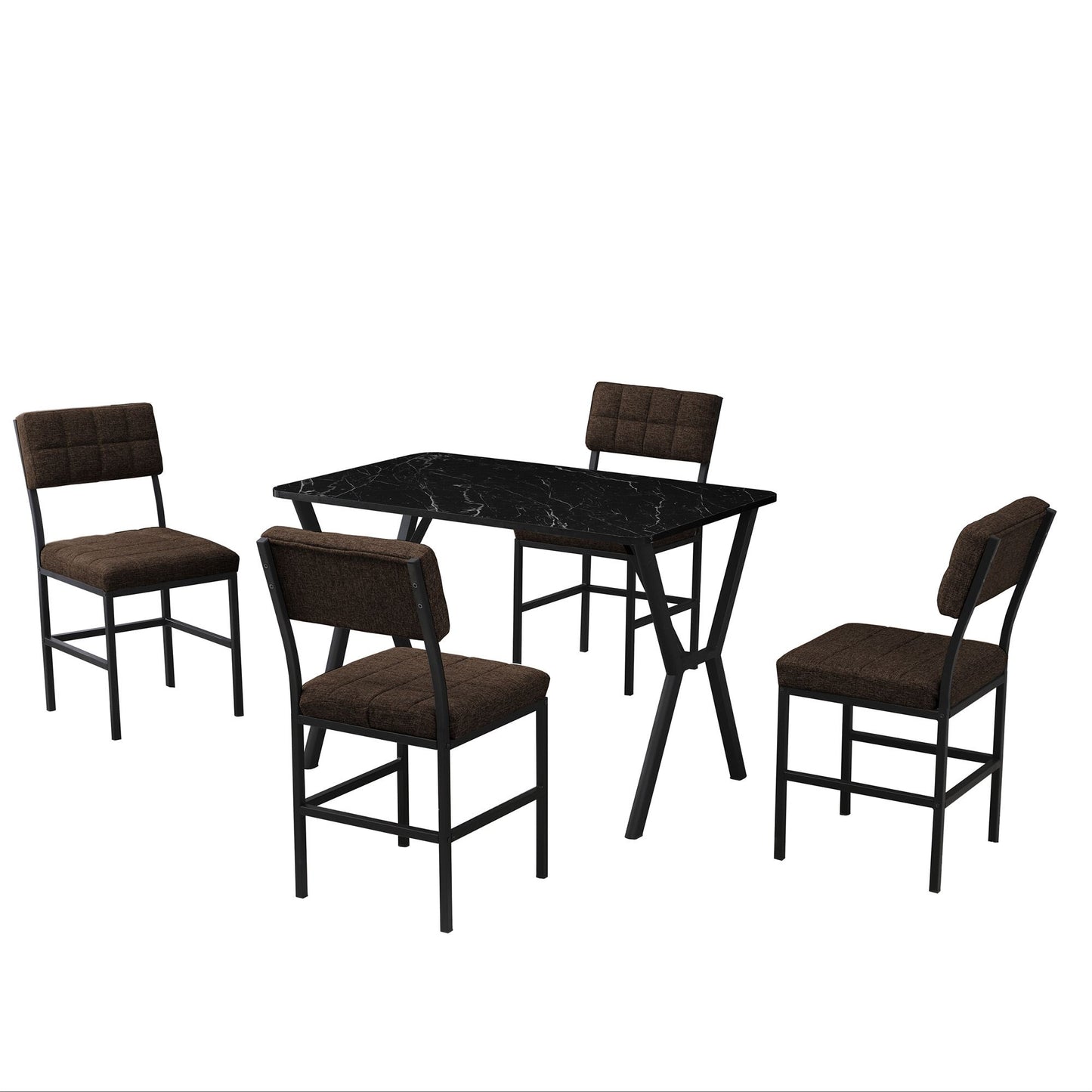 Σετ Τραπεζαρίας με Καρέκλες (5 Τεμαχίων) 225ALN1532