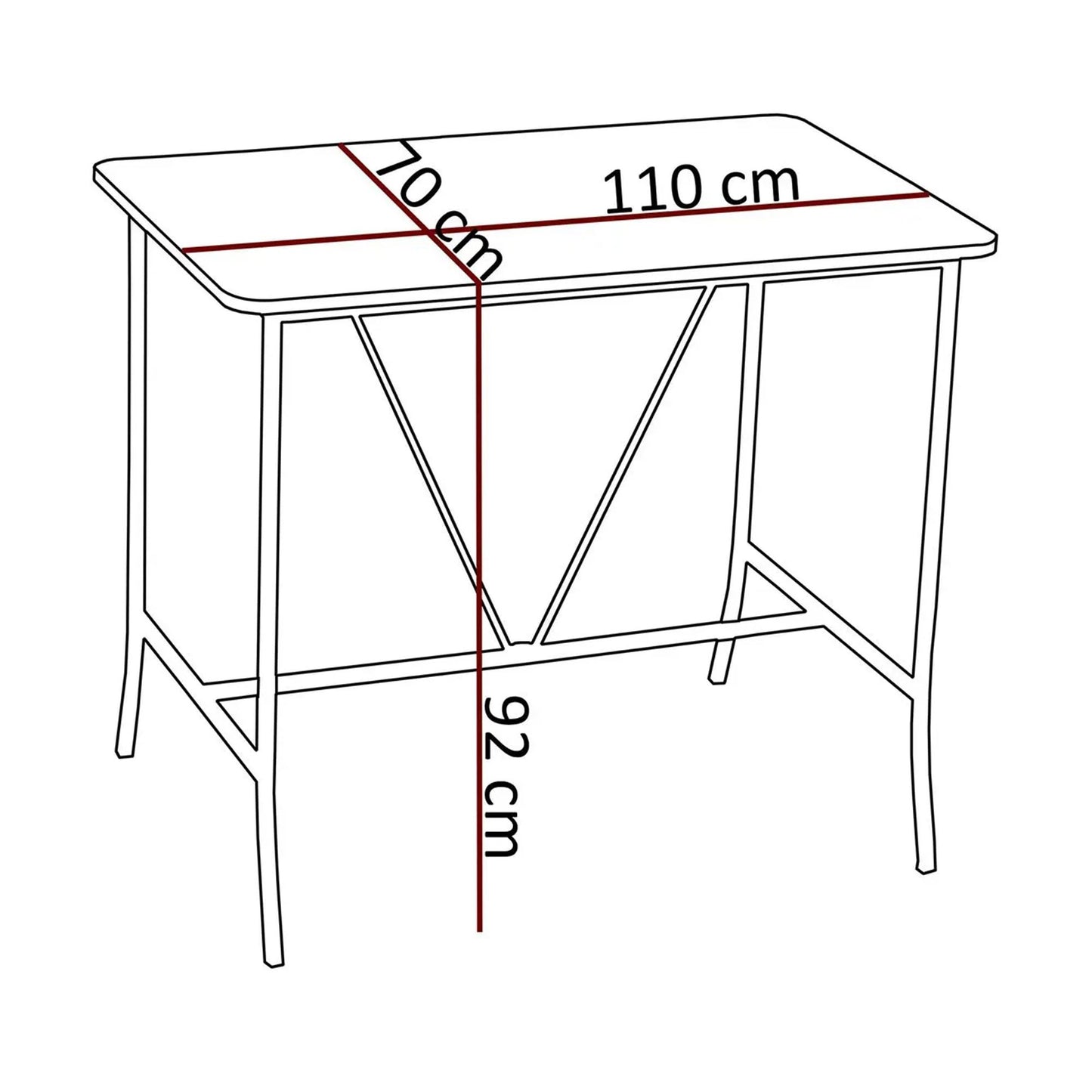 Τραπέζι Μπαρ Σετ με 4 Σκαμπό για Κουζίνα Εξοικονόμησης Χώρου Σταντ Τραπέζι Τραπεζαρία Κουζίνας 225ALN1541