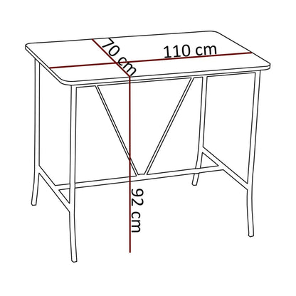 Τραπέζι Μπαρ Σετ με 4 Σκαμπό για Κουζίνα Εξοικονόμησης Χώρου Σταντ Τραπέζι Τραπεζαρία Κουζίνας 225ALN1541