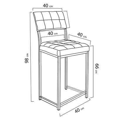 Τραπέζι Μπαρ Σετ με 4 Σκαμπό για Κουζίνα Εξοικονόμησης Χώρου Σταντ Τραπέζι Τραπεζαρία Κουζίνας 225ALN1541