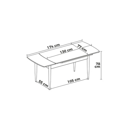 Τραπέζι Τραπεζαρίας 240CHR3109