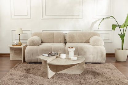 Κεντρικό Τραπεζάκι Σαλονιού Όψη Πέτρας Διαχωριζόμενο σε 2 βοηθητικά τραπεζάκια 241NRD1101