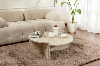 Τραπεζάκι Σαλονιού Travertine 90 x 60 x 30 εκ GR241NRD1101