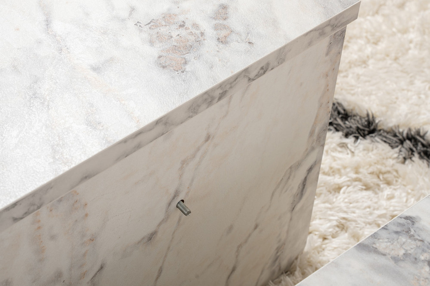 Τραπεζάκι Σαλονιού Freesia Marble 90 x 60 x 30 εκ GR241NRD1203