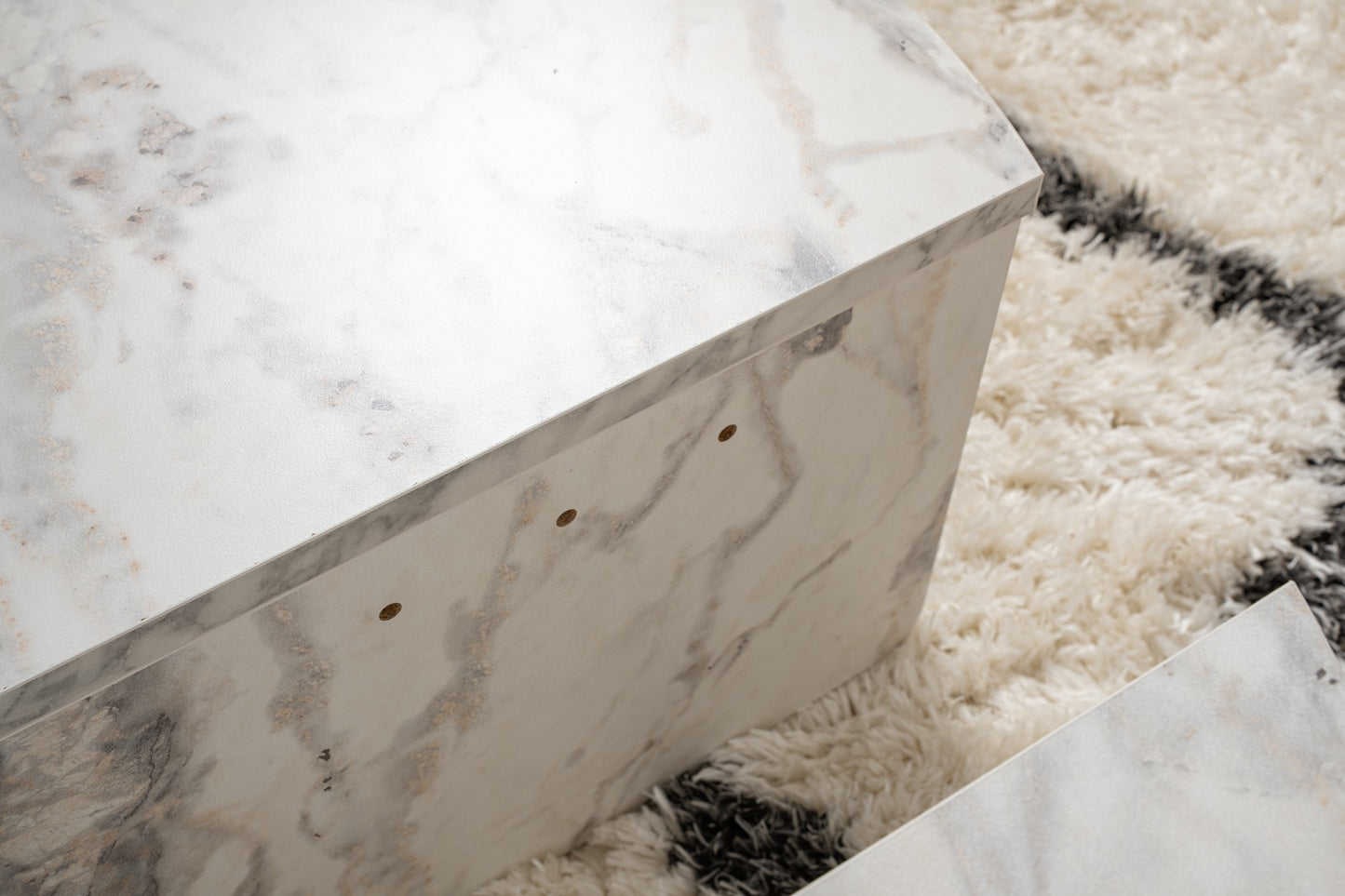 Τραπεζάκι Σαλονιού Freesia Marble 90 x 60 x 30 εκ GR241NRD1203