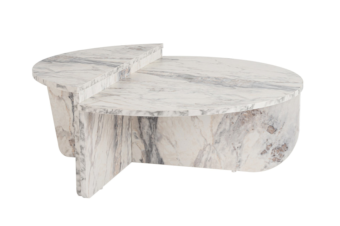 Τραπεζάκι Σαλονιού Freesia Marble 90 x 60 x 30 εκ GR241NRD1203