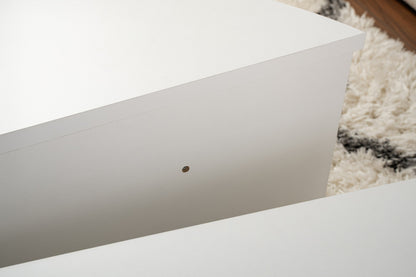 Τραπεζάκι Σαλονιού Λευκό 90 x 60 x 30 εκ GR241NRD1217