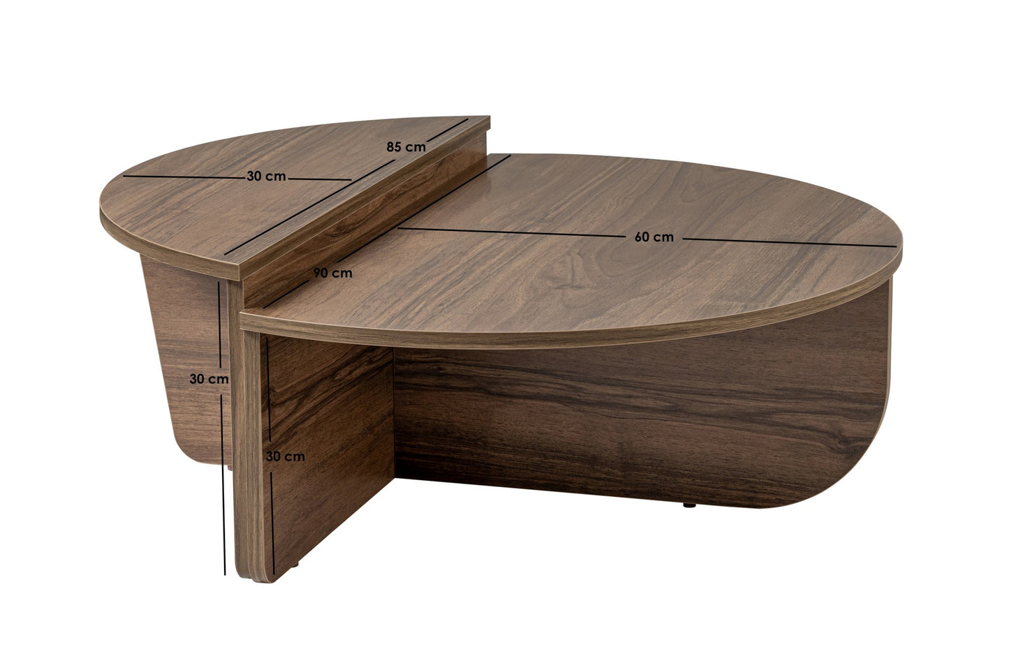 Τραπεζάκι Σαλονιού Venezia Καρυδί 90 x 60 x 30 εκ GR241NRD1218
